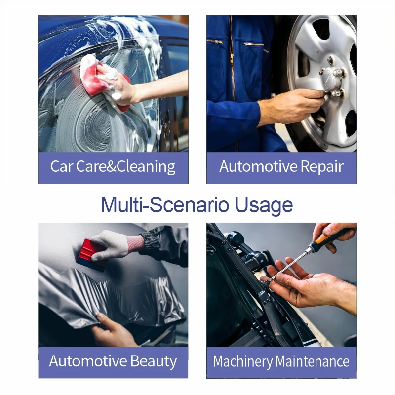 Popular Color Disposable Nitrile Gloves Ice Blue Free Powder 100pcs Box for Car Cleaning Automotive Beauty Waterproof Soft