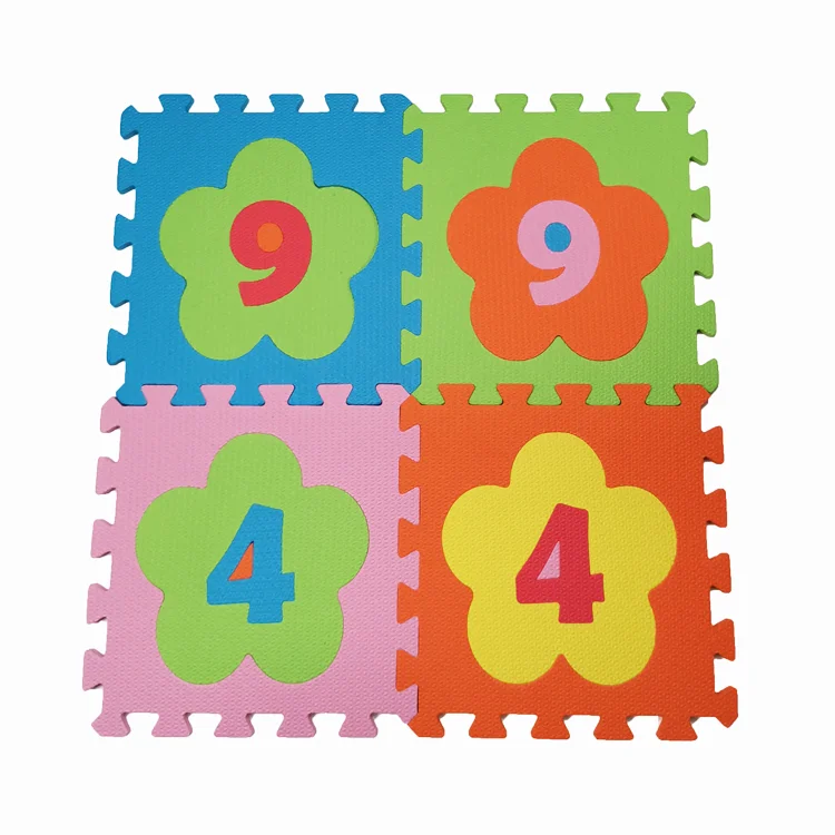 Wholesale hot sale factory manufacturer different sizes anti skid pattern eco friendly eva foam puzzle mat carpet baby play mat