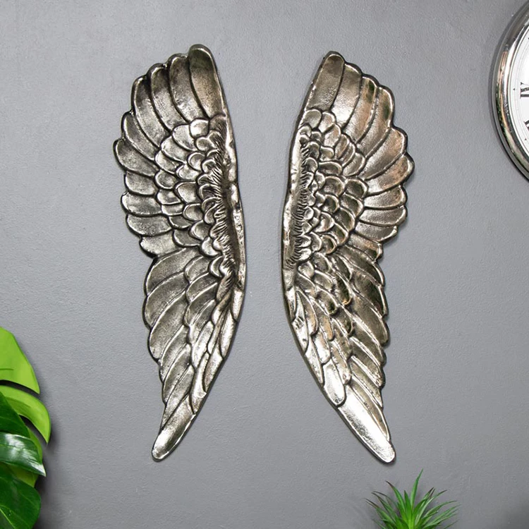 Modern design  ornament sculpture indoor door frame angel wings wall sculpture