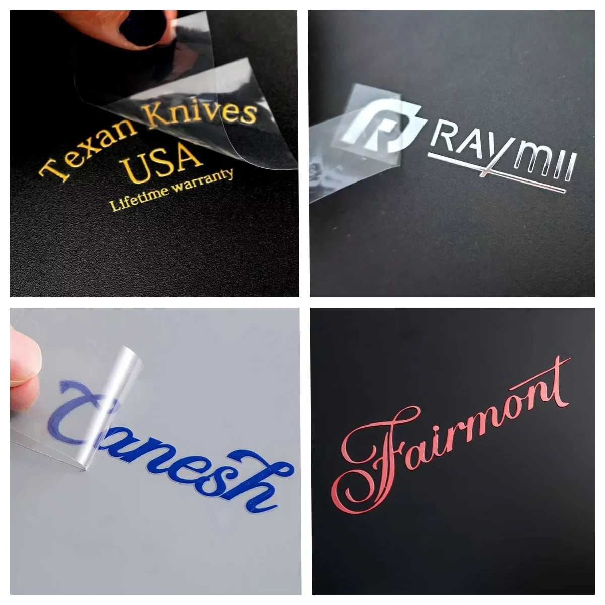 CS CUSTOM  Clear Gold Foil Transfer Electroforming Metal Nickel 3d Sticker Label Logo Decal for watch meter dialSticker