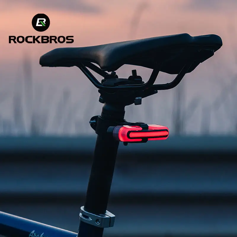 ROCKBROS Bicycle Steering Taillights Smart Remote Control Bicycle Turn Signal Light Bike Tail Light with Turn Signal