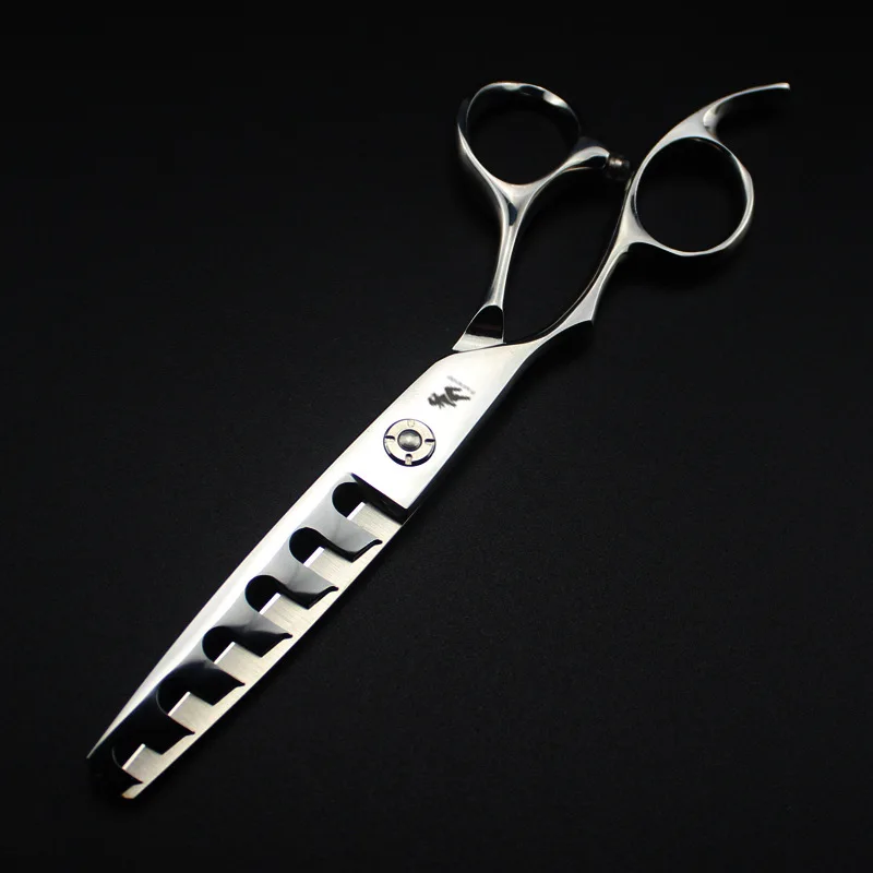 6 inch God Walker left hand hole Hair cut scissors Hairdressing scissors 6 teeth Thinning shears for left-handed people