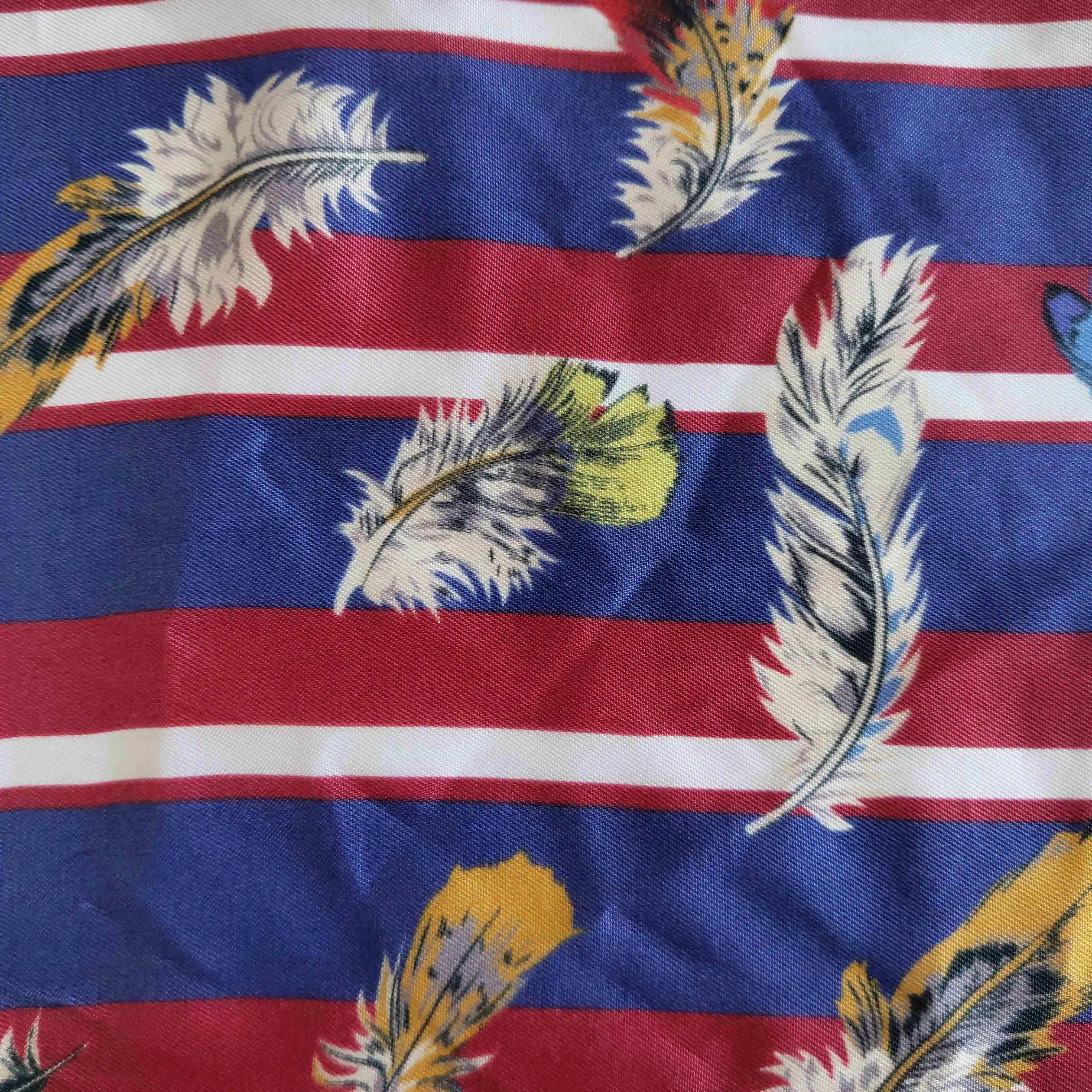 GRS Digital Printed 100% Cupro Bemberg Lining Fabric For Suit