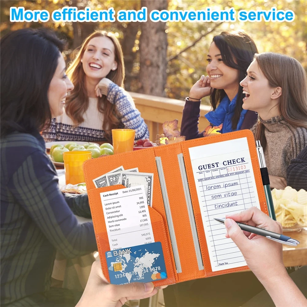 Manufactory Direct Bill Folder Hotels Restaurants Server Book And Waiter Waitress Organizer For Waitstaff Check Presenter