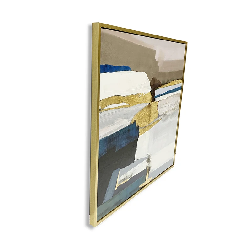 Inventively Designed Abstract Painting Art Infusing Bold Colors and Creative Patterns to Elevate