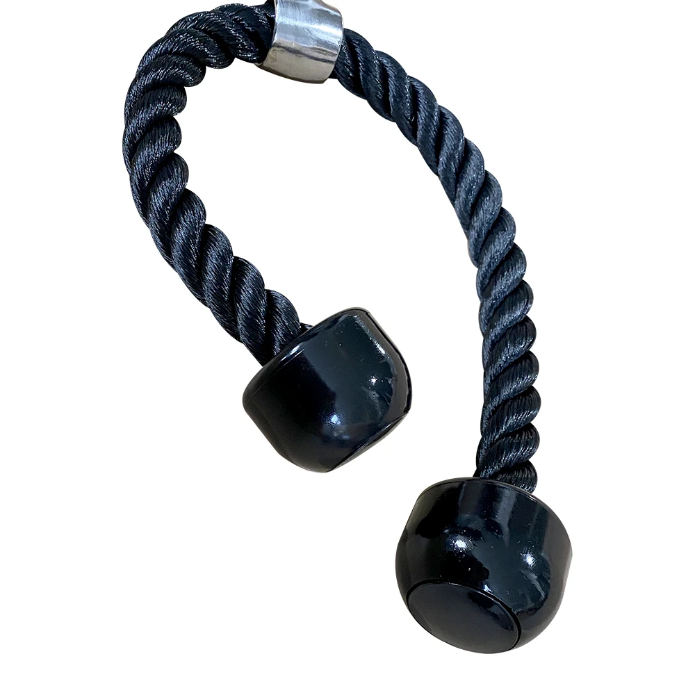  Fitness equipment Gym accessories double grip nylon braided tricep