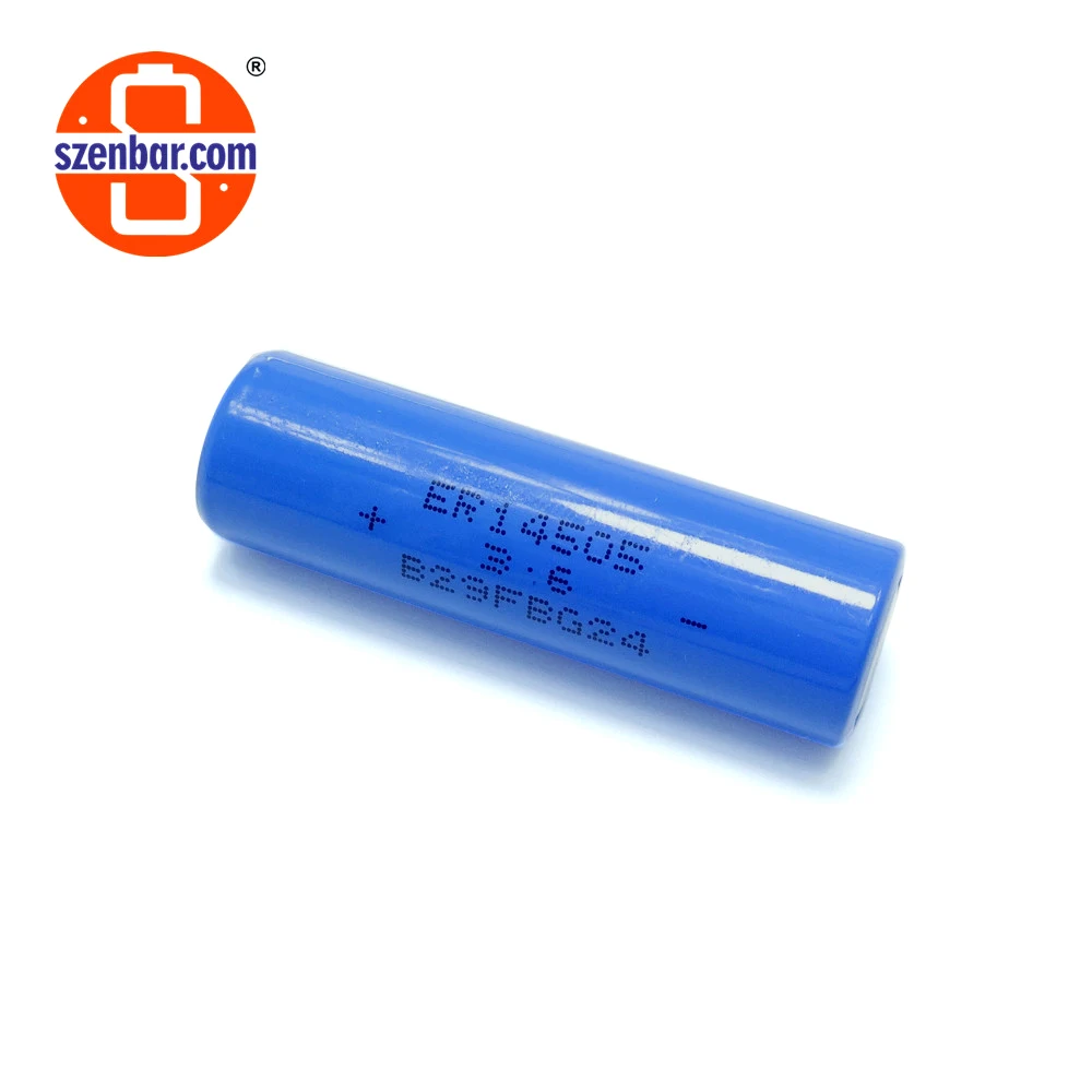 China manufacturer 2400mAh 3.6v AA size 14.5*50.5mm primary lithium battery ER14505