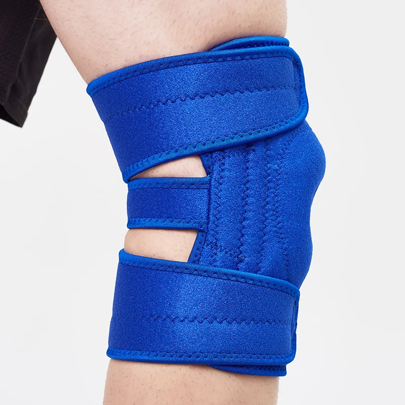 New Design Protection Adjustable  Knee Brace Wrap Support Neoprene Fitness Safety Knee  Pads For Pain