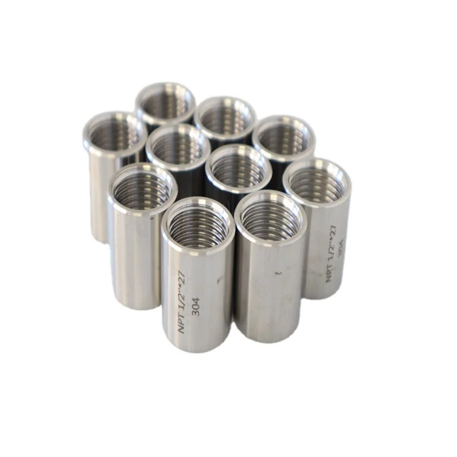 Stainless steel 304 high-pressure thickened threaded union spherical sealed forged pipe fittings and pipe fittings