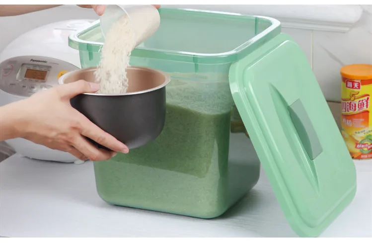 Kitchen Plastic Dry Food Dispenser Box Cereal Nuts Rice Beans Storage Container