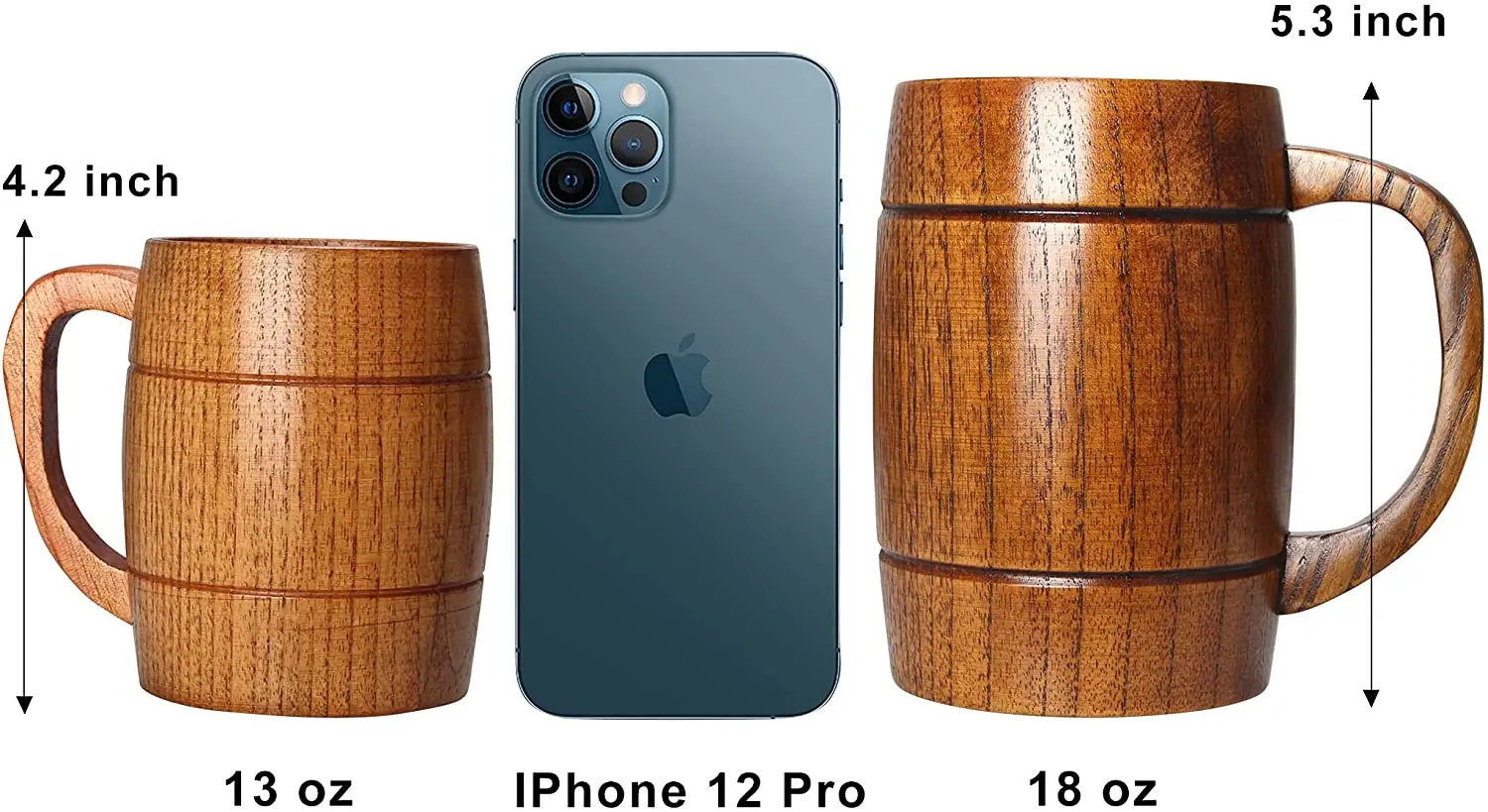 ecofriendly bamboo wood mug cup handmade Drinking utensils custom logo coffee cup with handle