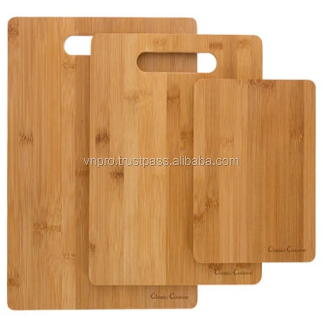 
Hot sale Eco-friendly organic bamboo cutting board wood thick chopping block Vetnam factory bamboo cutting board 