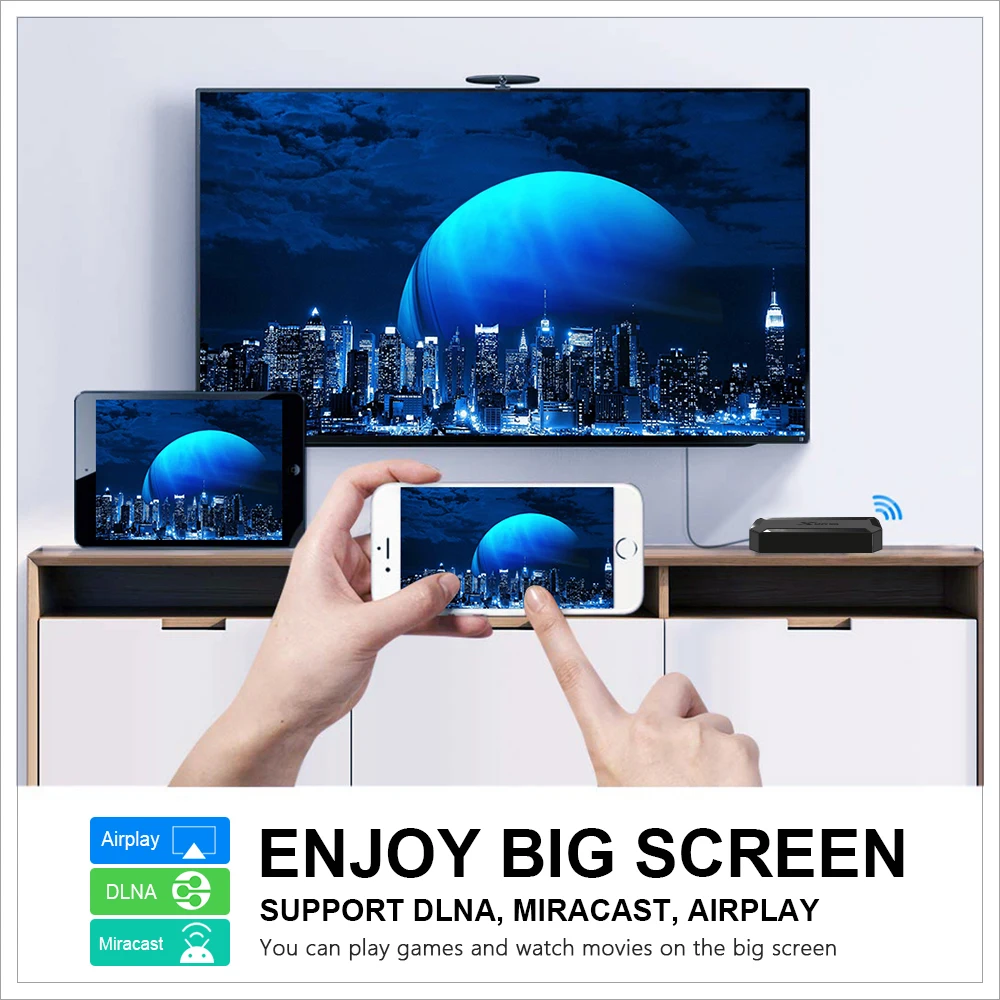 Accept OEM Design Android 10 Amlogic S905W/ Rockchip/ Allwinner X96Q  4K TV Box