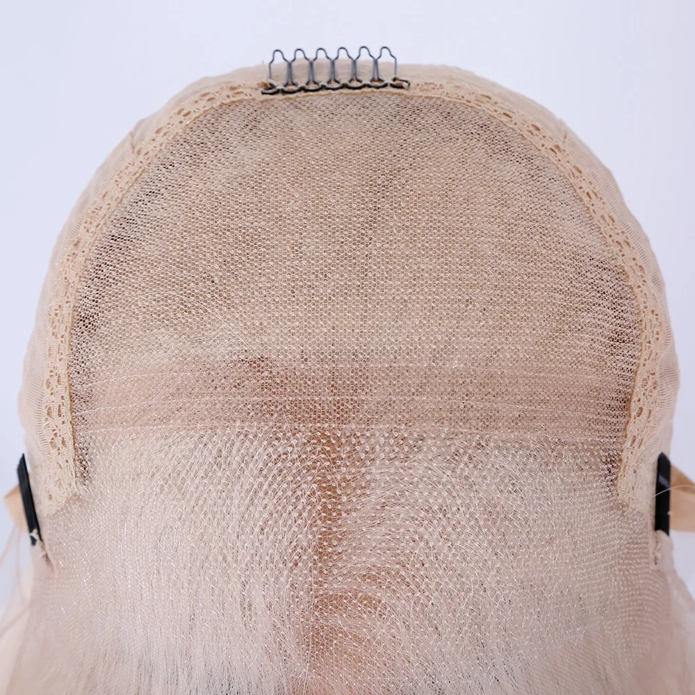 Snow White Full Lace Human Hair Wigs HD Loose Deep Wave Platinum Blonde 13x6 Lace Front Wig Virgin Human Hair