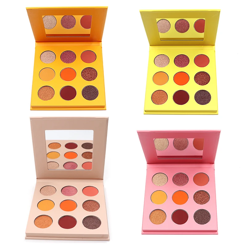 Private Label High Pigmented Eye Shadow Wholesale Oem Make Your Own Eyeshadow Palette Custom Blush 9Colors Diy Eyeshadow Palette