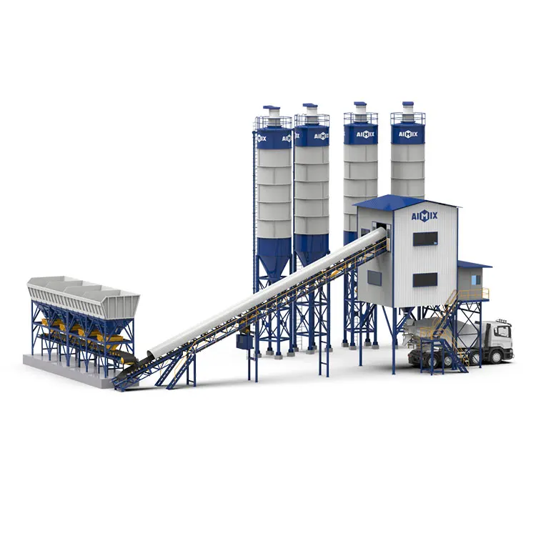 90 cbm automatic concrete batching plant wet mix concrete batch plant