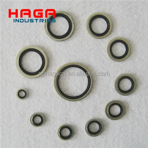 Bonded Washer And O-Ring Hydraulic Metal And Rubber Seal Rings Usit