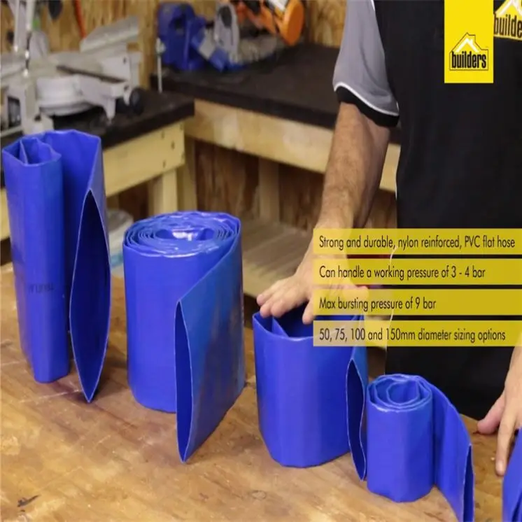 2015 hottest pvc garden hose/the large plastic products/6 inch irrigation lay flat hose