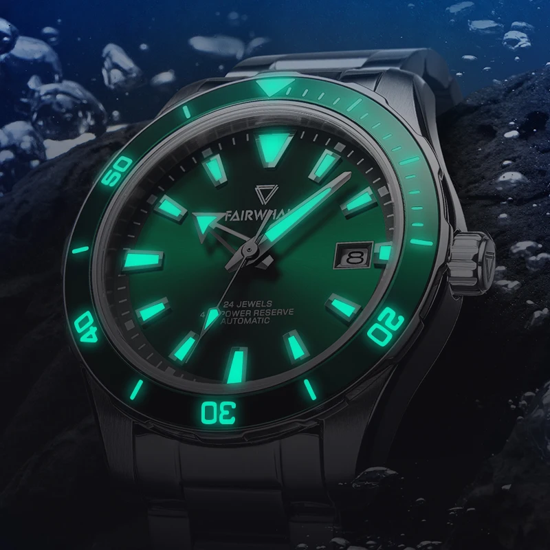 Custom Low Moq Oem Sapphire Glass 200m Luminous Mechanical Automatic Stainless Steel Diving Diver Watch Man For Sale