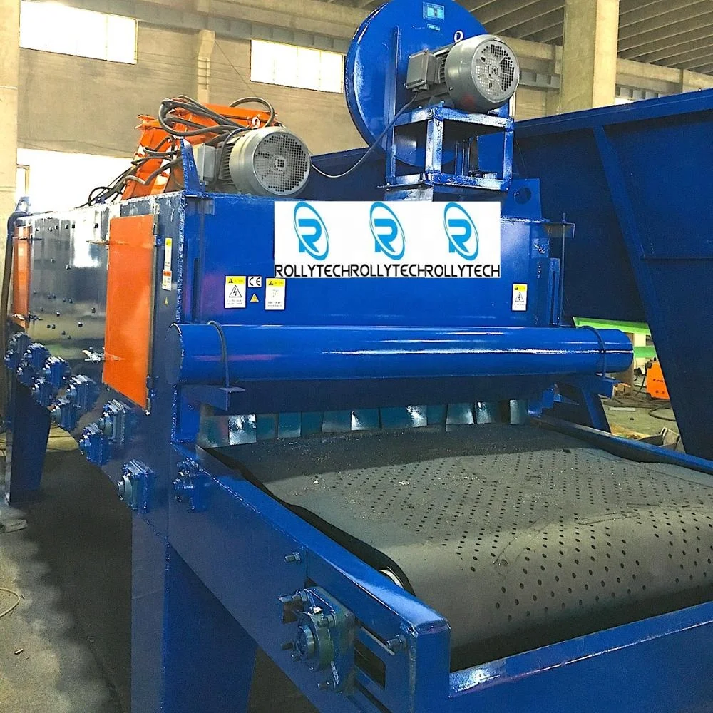 Automatic brick paving shot blast polishing machine