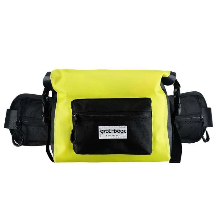500D PVC tarpaulin running sports fashion waist bags rolling top waterproof dry belt fanny pack for fishing swimming