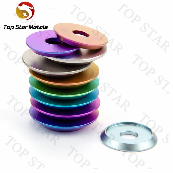 TITST Titanium Washer M1.6 M2 M2.5 M3 M4 M5 M6 DIN 125 Flat Washer DIN 127 Spring Lock Washer Ti GR2 Polished spacer