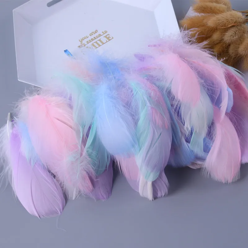 Sell cheap feathers 6-12cm natural goose feather DIY handmade jewelry clothing accessories