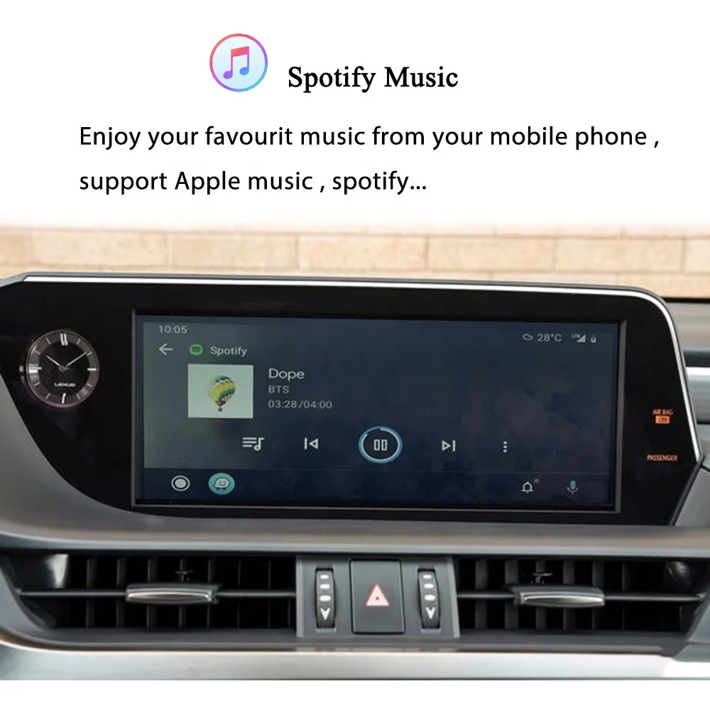Беспроводной Apple CarPlay для Lexus NX ES UX IS CT RX GS LS LX LC RC 2014-2020 интерфейс с поддержкой AirPlay/Android
