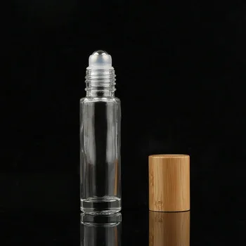Wholesale Cosmetic Packaging Essential Oil Roll On Perfume Bottle 10ml Empty Clear Glass Roller Perfume Bottles for Sale