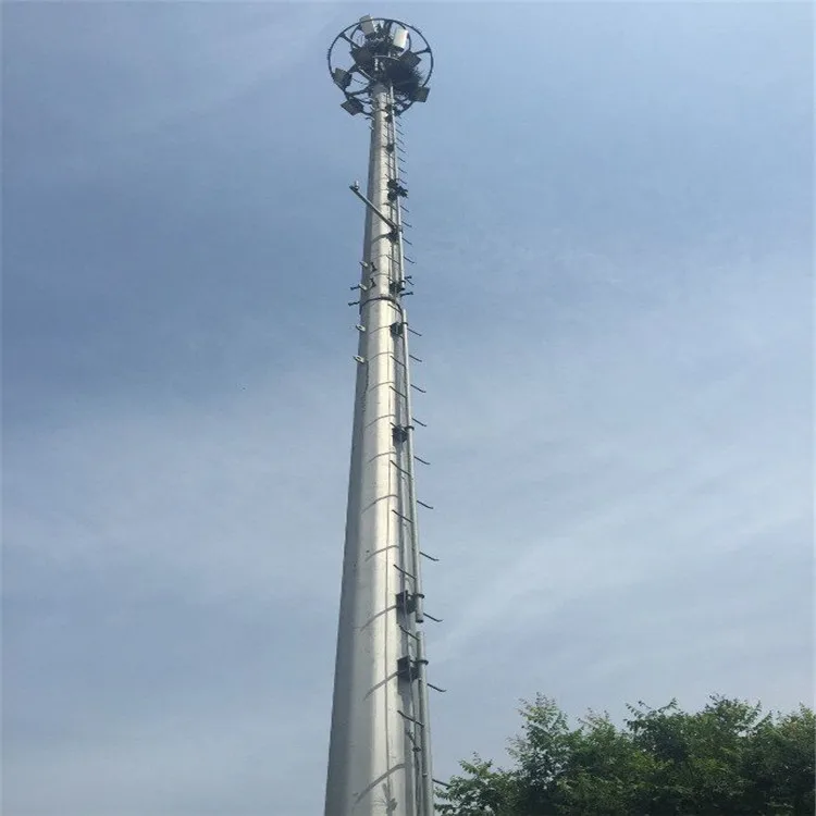 100ft 200ft 20m 30 meter High quality and low price telecom steel monopole Tower and Radio TV Antenna Telecom Tower