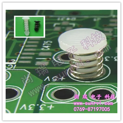 plastic Insulating push fan snap head rivet  for hot sale High quality HSR-17.6 PA66 clock pin fan spring snap rivet