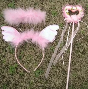 
Hot sale Handcraft Angel Feather Wing For Wedding Party Show Cosplay Costume Decoration for Children and Adult Pink 