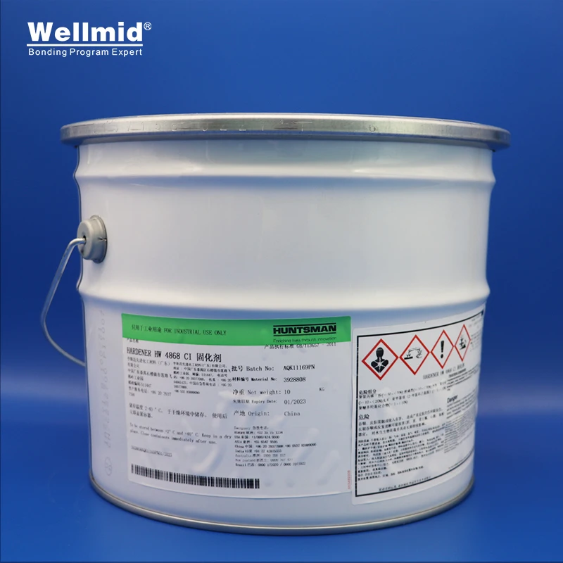 HARDENER HW4868 Blue curing agent with AW4868 epoxy resin 2 component High crack resistance for Oil pipeline and yacht assembly