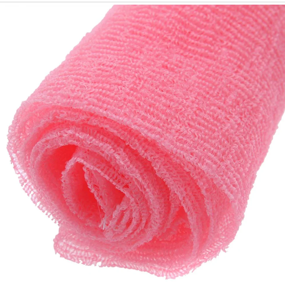 Nylon Body Scrubber Glove Plastic Material for Back Body Cleansing and Bath Usage