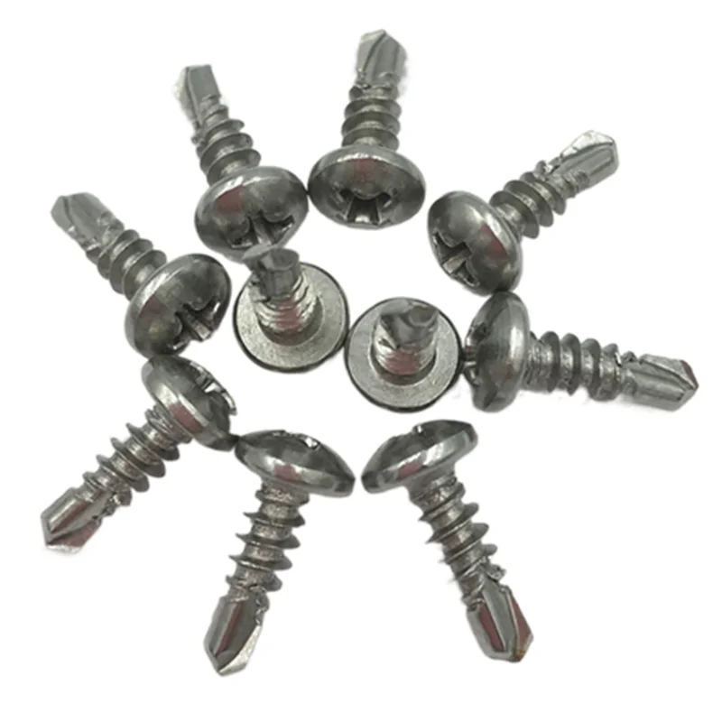 Metal Coarse Thread Drywall Screws Truss Head Plillips Wood Self Drilling Screws with Black Phosphated
