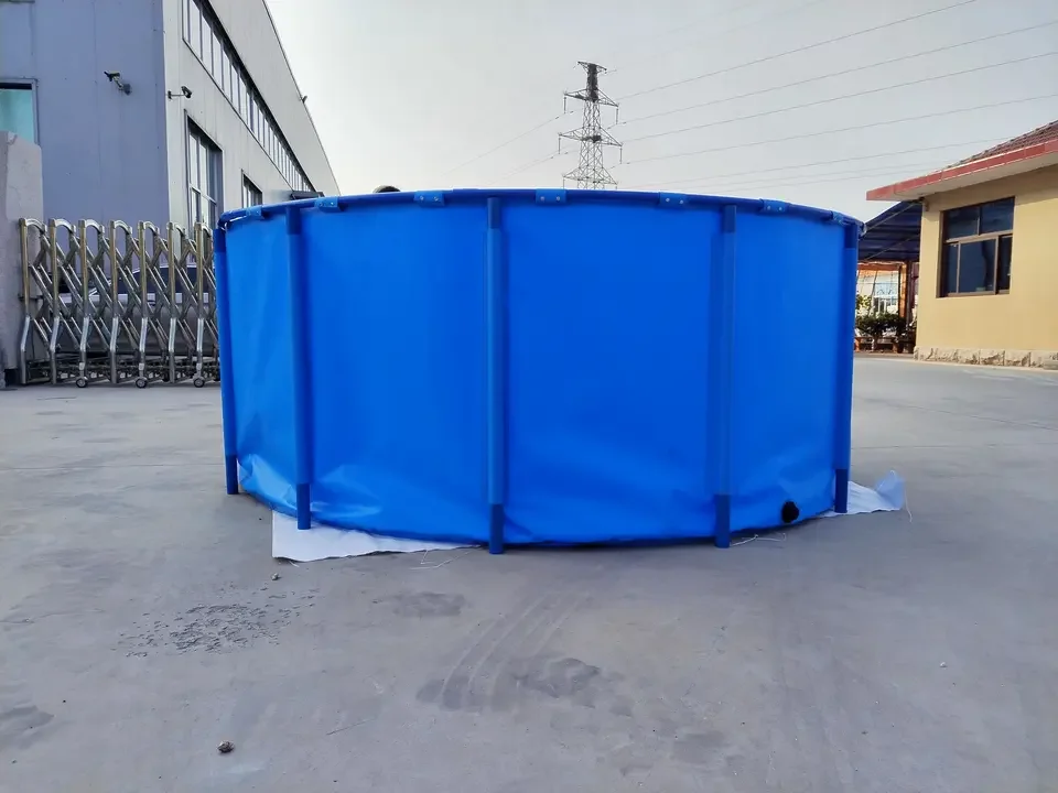 Moveable Pvc Fish Pond Tank Plastic Farming Blue Capacity Aquariums & Accessories Sustainable Plastic Koi Fish Pond