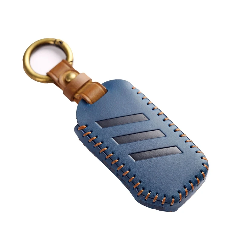 Factory direct sales accesorios para autos 2022 Leather Smart four buttons Car Key Cover For Kia