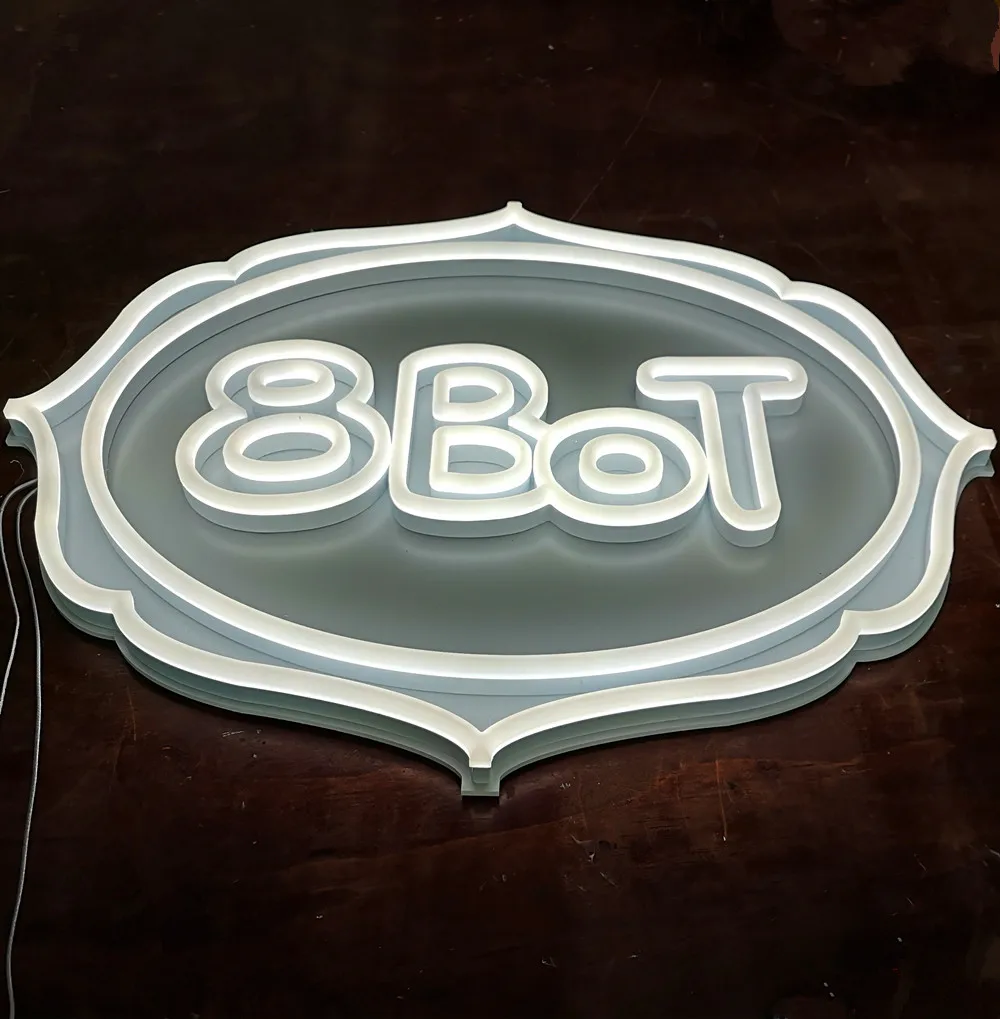 New free design Custom  made neon style 3d thin led acrylic light letters
