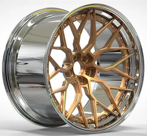 deep dish 3-pieces passenger car wheels & tires and 18 inch 5 hole aluminium rim other wheels accessories Customized Forged rim