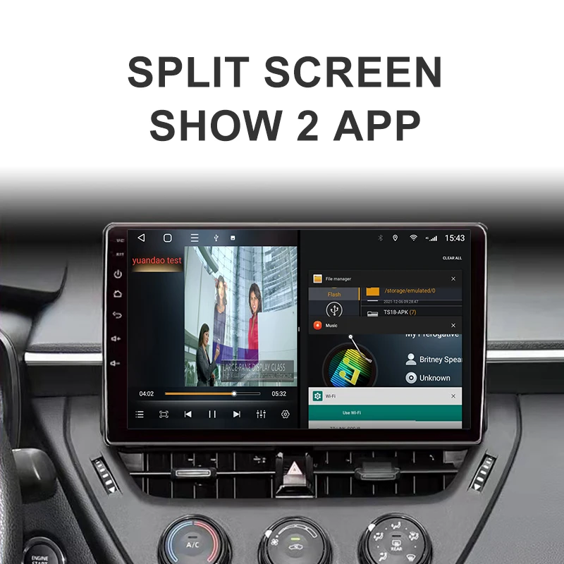 TS18 7/9/10 Inch Android10 Car Radio Multimedia Player Car Radio Built-In GPS Navigation Car Wireless Carplay Auto DVD Player