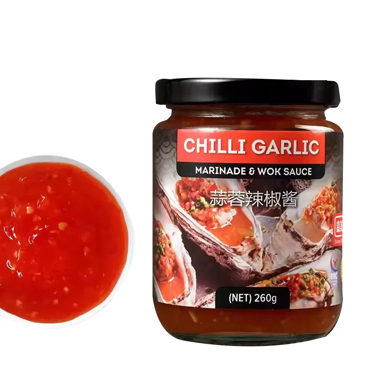 Жарить перец соус чили 260 г приготовления барбекю приправы свежий чесночный Чили в стеклянной бутылке