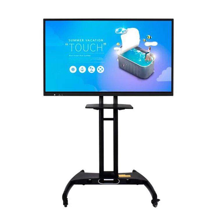 INGSCREEN 55 Inch and Customize Size Wholesale  4K  Infrared Senses Interactive Smart White Digital Board Flat Touch Panel