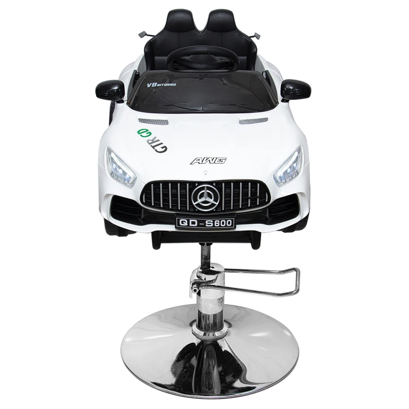 2023 Latest haircut children adjustable high seat styling kids car luxury hair salon equipment barber chair for barber shop