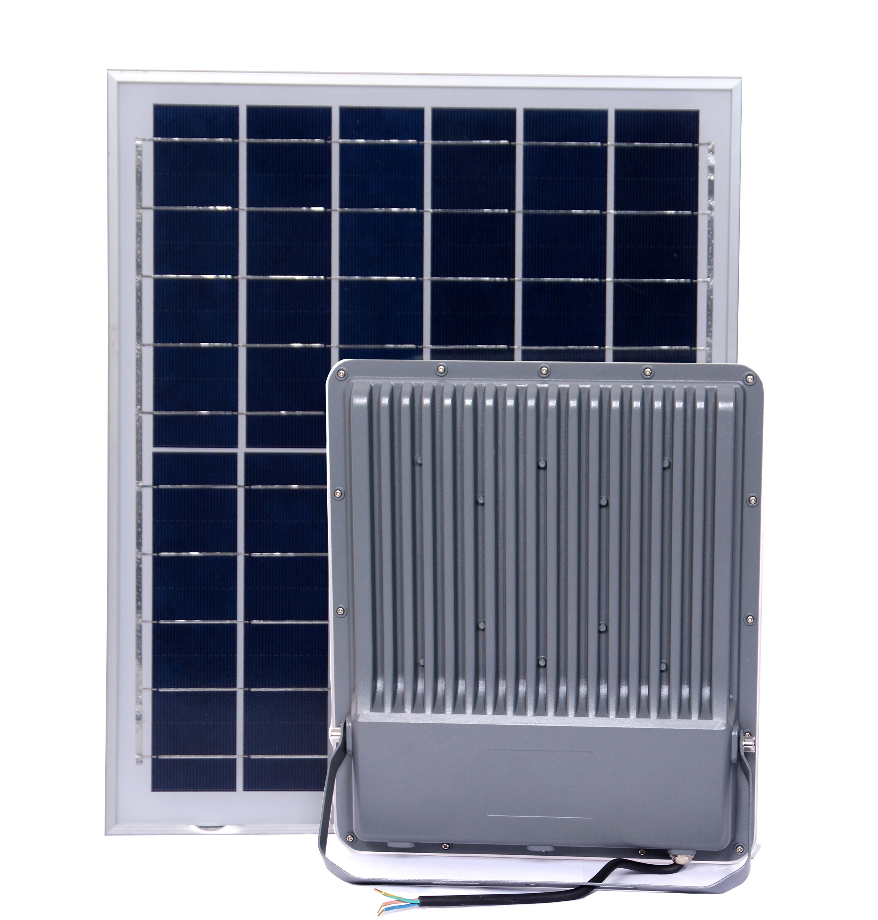 High Efficiency 100W 200W Solar Panel System Light Die Casting Aluminium Stadium Street Garden Solar Lamp