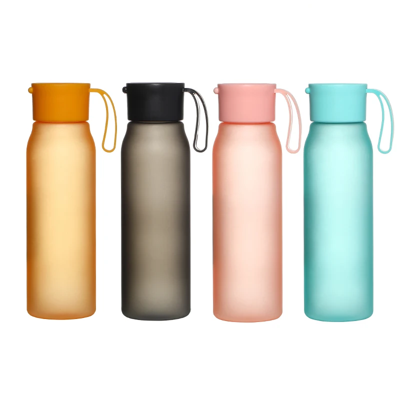 Factory Direct Wholesale Wide Mouth Sport Water Bottle Portable Gym Plastic Bpa Free Adults Frosted Water Bottles