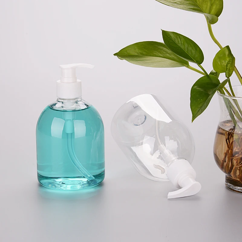 Wholesale 16oz 500ml PET Liquid Packing Handwash Shampoo And Conditioner Bottle Liquid Soap Plastic Bottle With Foaming Pump