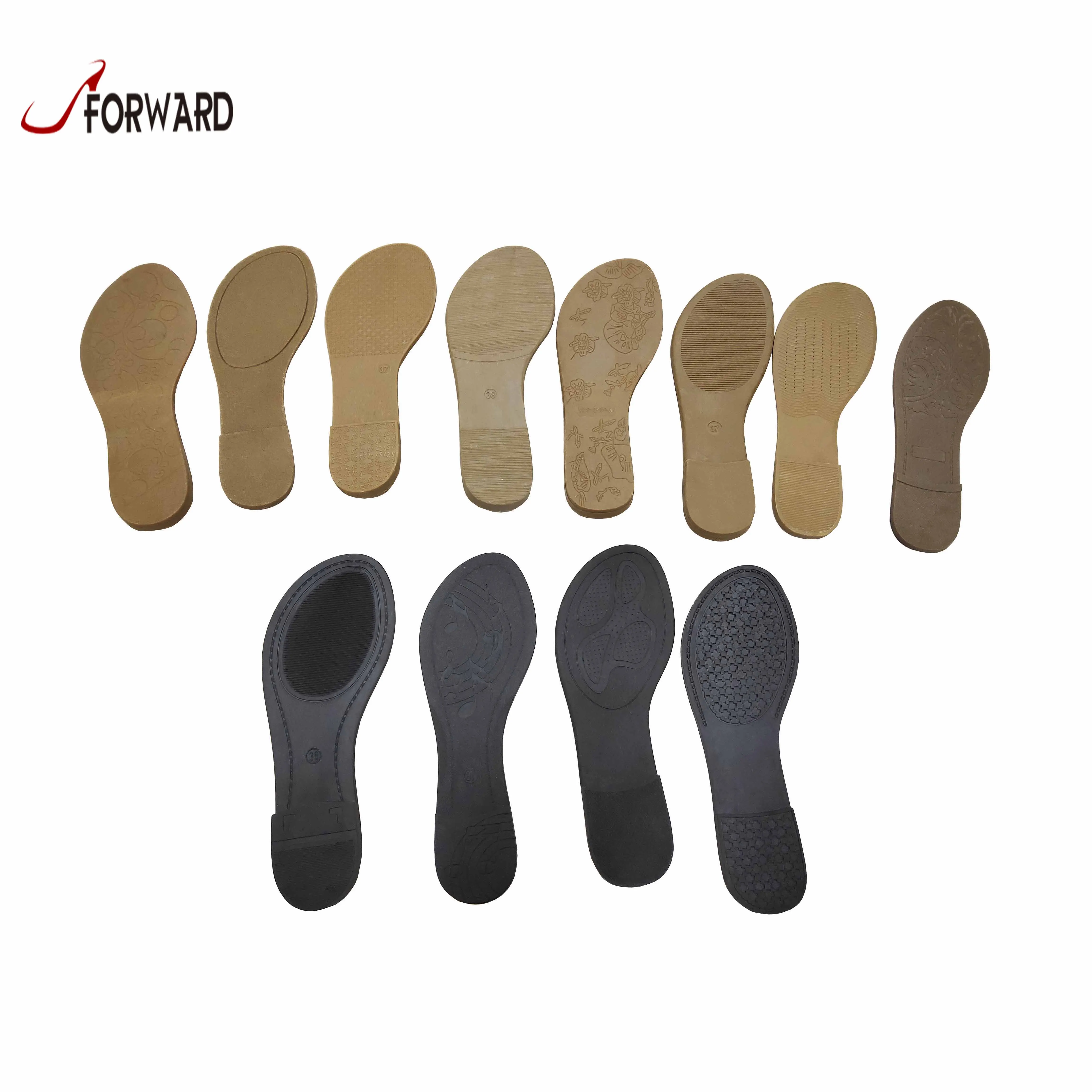 Manufacturer Flat Sandal Outsole from China Good Quality Design Round Toe Tpr Sole for Woman Causal Shoes Dressing Shoe