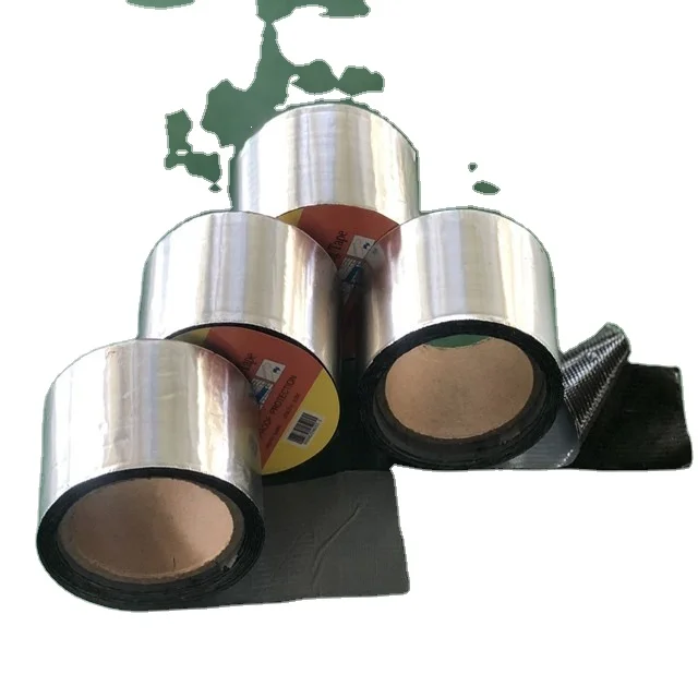 
self adhesive bitumen waterproof membrane 2.5M aluminum foil roofing tape 