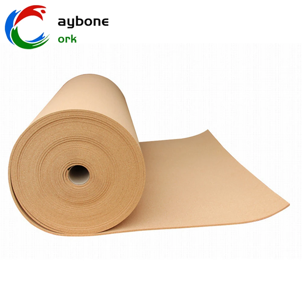 Eco-Friendly 100% Natural Cork Underlay Adhesive Roll Sheet Insulation Kindergarten Cork Flooring For Wall Decorating Protection