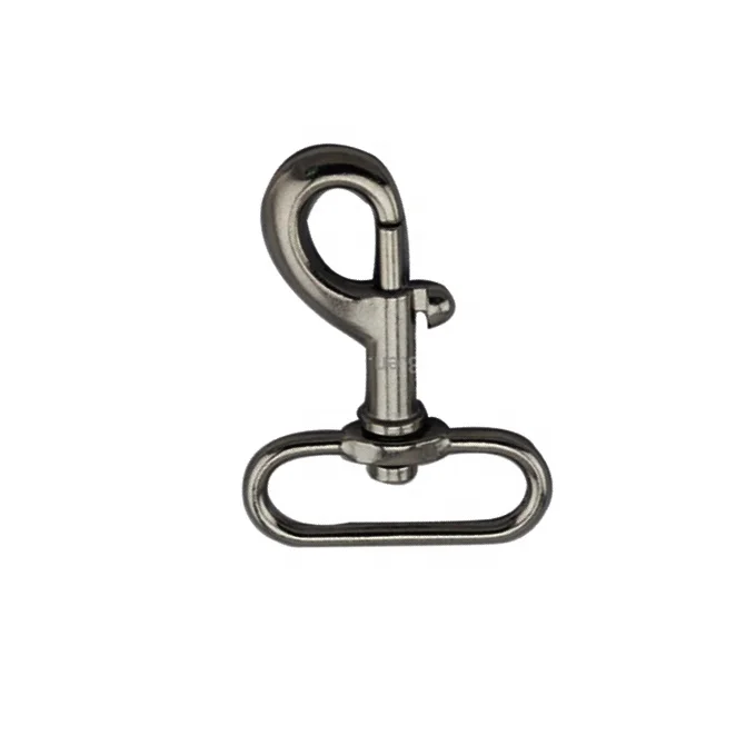 Wholesale high quality metal zinc alloy snap dog collar  hook clip for bag accessories